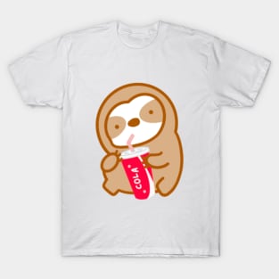 Cute Cola Soda Sloth T-Shirt